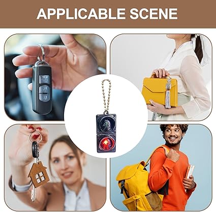 Wpsagek Traffic Light Signal Keychains, Creative Electronic